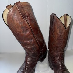 Dan Post Men’s Western Cowboy Boots Size 9 D Leather Embroidered 16782 El Paso