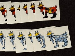 NEW Goat USA STICKER Rare April Fools Bundle Lot 38 TOTAL STICKERS – 10 Designs