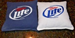 8 Cornhole Bags Plus a Carrying Bag! Miller Lite! Whole Corn or Pellets