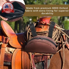 Shinylin 2 Pcs Pommel Pocket Saddle Bag Saddle Horn Bag Saddle Pouch for Western