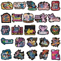 50PCS Cute Scrump Lilo & Stitch Stickers Waterproof Vinyl Decal Pack