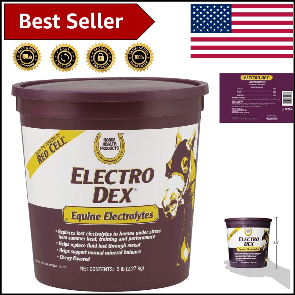 Electro Dex Equine Electrolytes, 5lb Powder – Sodium, Calcium & Potassium Mix