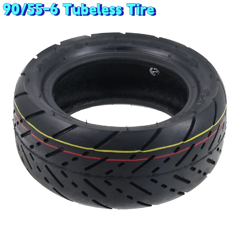 10 Inch 90/55-6 Tubeless Tire Thicken Inflatable Tyre for Electric Scooter