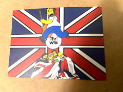Homer Simpson-The Who-Parody-Mini Sticker-Die-Cut-2.3 x 1.75-Indoor Sticker-New