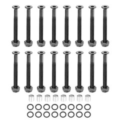 16pcs Skateboard Hardware 1-3/4″ Screws 16pcs Nuts 8pcs Spacers 16pcs Washers