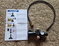 TUXING 4500PSI HPA Regulator Paintball Filling Station Charging Valve Dual Gauge