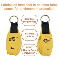 Arborist Throw Line Weight Pouch Bag 2-Pack(8 0z and 12 oz)- Outdoor Tree Climb