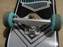 Kryptonics Skateboard Black / Blue Colored 31 Inches Long by 7 1/2 Inches Wide.