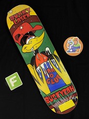 SUPER RARE SIGNED Bucky Lasek Glue Jar Oriole Limited Skateboard Deck AUTOGRAPH