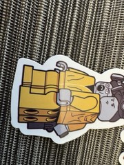 Lot 3 LEGO FUN RISQUÉ GLOSSY Sticker DECAL Decal