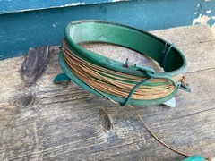 VINTAGE ARCHERY BOW FISHING REEL AND ARROW WITH CARP POINT FOR BOWFISHING