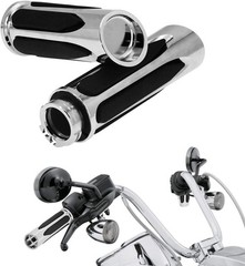 Soft Touch Hand Grips Motorcycle 1 Inch Grips Fit for Harley Touring Sportste…