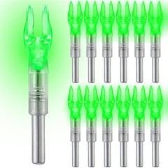 12-Pack or 6-Pack S Lighted Nocks for Arrows .244/6.2mm Lighted Arrow Nocks f…