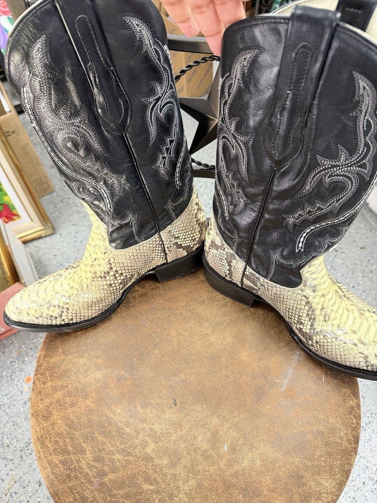 Pythons Original JB Dillon Western Cowboy Boots Phyton 8.5D