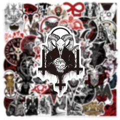 Mix 10/50 PCs Devil Satan dark Gothic-style Luggage Notebook Laptop Car Stickers