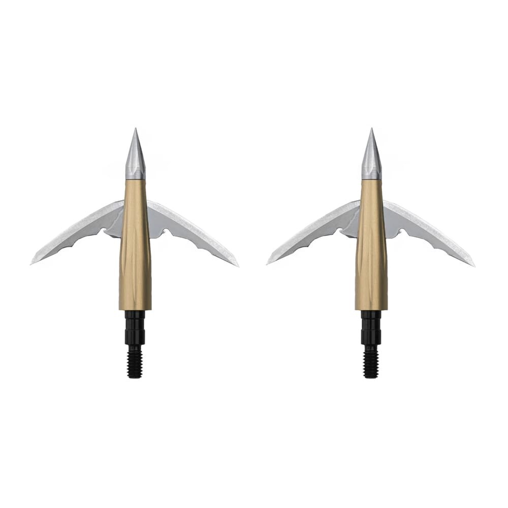 Beast Broadheads 2.0″ 100 Grain 2-Pack with Practice Tip (2PACK-100g-2.0in): NEW