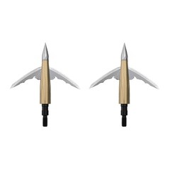 Beast Broadheads 2.0″ 100 Grain 2-Pack with Practice Tip (2PACK-100g-2.0in): NEW