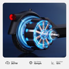 2025 ADULT ELECTRIC SCOOTER 367W LONG RANGE HIGH SPEED 10.2AH + SHCK ABSORPTION