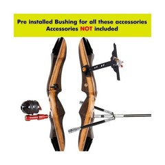 Samick Sage 55LB Takedown Recurve Bow and Arrow Set – 62 Inch Left Hand………