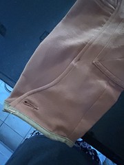 Women’s Dark Tan Riding Breeches Pants Knee Patch Equestrian 32×23
