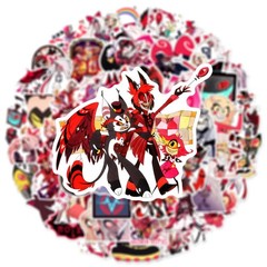 50Pcs Hazbin Cartoon Hotel Stickers Mixed Pack,Cartoon Characters Stickers Mo…