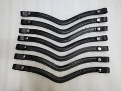 Set of 10 Leather Snap Browband–Empty Channel (6, 8 & 10 MM) All Sizes, Shapes.