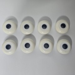 Labeda Gripper Inline Hockey Wheels 68mm 68 Soft White Set of 8 Indoor Roller