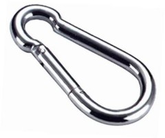 3 inches T316 stainless steel spring snap hook carabiner, set of 6