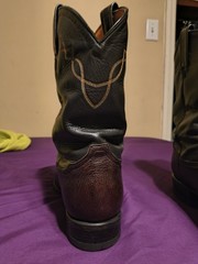 Vintage Tony Lama 2032 Shrunken Bull Shoulder Cowboy Boots Men’s US Size 10EE