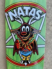 Natas Kaupus Thumbs Up Signed By Natas and Mark McKee Skateboard Deck ~Sold Out