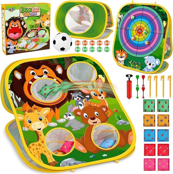 Animal Bean Bag Toss Game Toy Outdoor Toss Game, Family Party Party Supplies