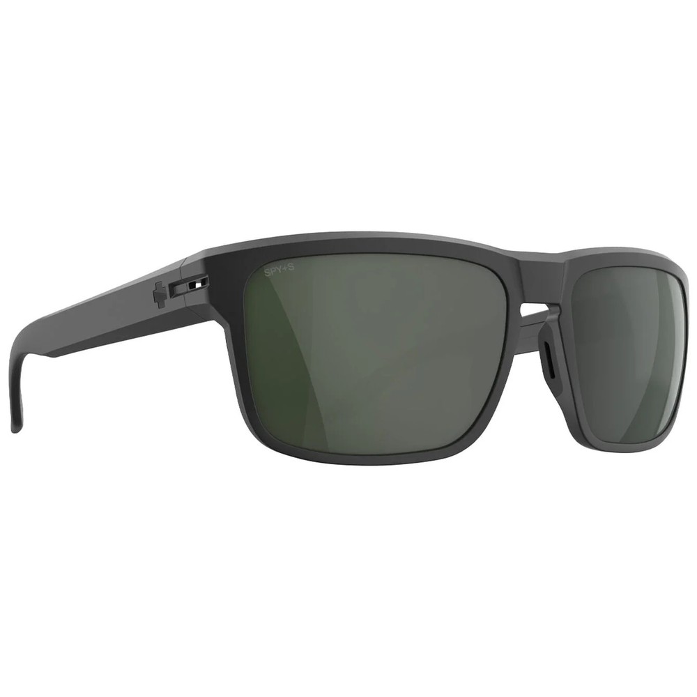 SPY Sunglasses REGION XL Matte Black Happy Gray Green ANSI