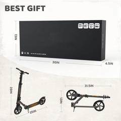 UPGO Kick Scooter for Ages 6+, Kids, Teens & Adults 240 LB Max Load Foldable 8In