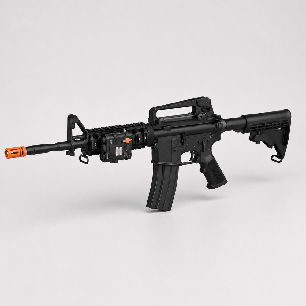 WE 6mmGBB Airsoft Rifle, Indoor / Outdoor Scop, Semi/ Auto Modes, 320-350 FPS