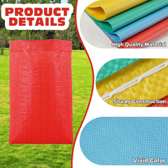 Potato Sack Race Bags for Adults, 51X25 Plastic Bags, Large Size Game Race Bag