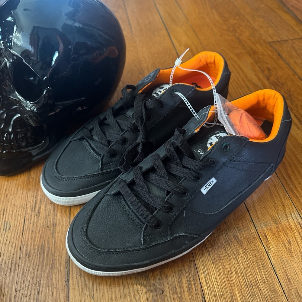 Brand New* Men’s, Vans x CULT Brasco black leather sneakers, size 12 men’s