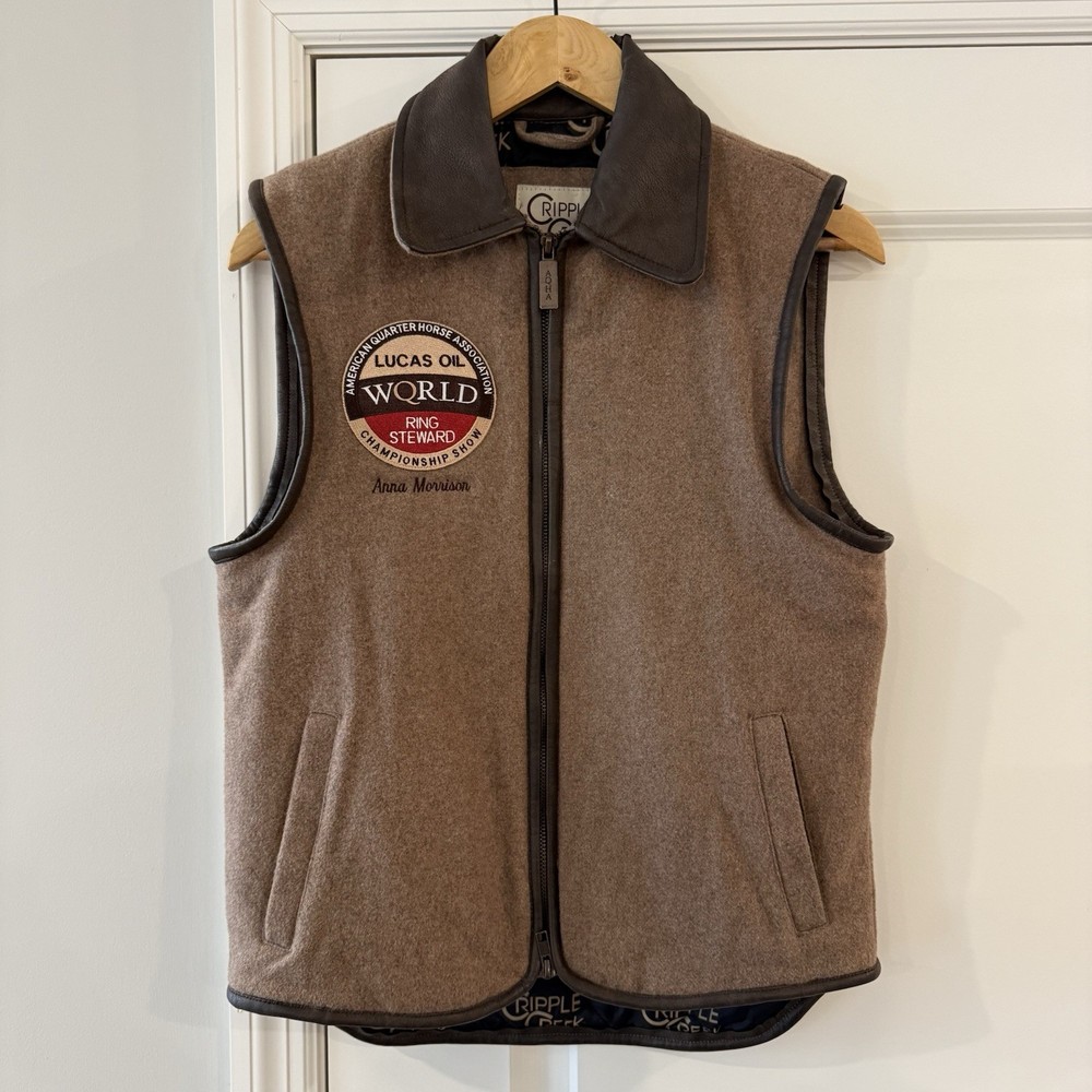 2016 AQHA World Championship Cripple Creek Wool Vest Size XXXS Anna Morrison