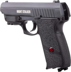 Crosman Night Stalker .177 Cal Air Pistol CO2 BB Gun + 1500 BBs & 5 CO2 (PFM520)