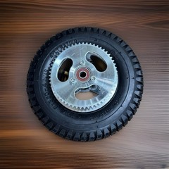 9×3.5 Rear Wheel Assembly Include Tire Tube Rim Sprocket Bearing