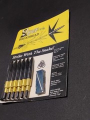 Vtg Viper Broadhead Hunting Arrowheads Strike With The Snake in Original Package