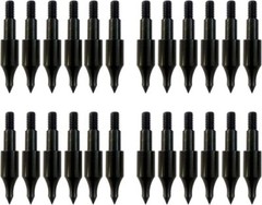 24 Pcs Steel 100 Grain Archery Arrow Field Points Field Tips – Practice Target &