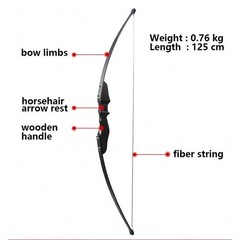 30/40Lbs 51″/57″ Archery Detachable Takedown Recurve Bow Right Left Hand Hunting