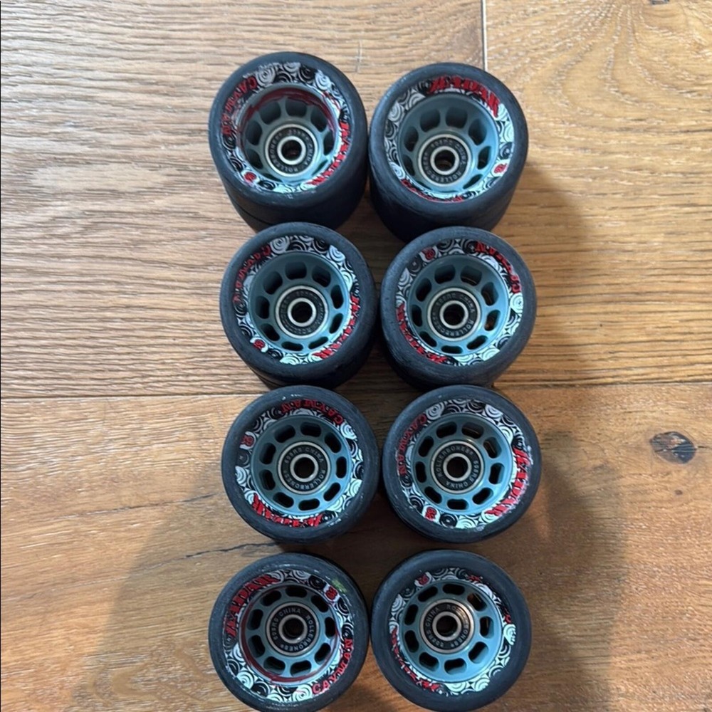 Radar Cayman 62mm Quad Roller Skate Wheels Set of 8 with Bearings – Derby Speed