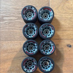 Radar Cayman 62mm Quad Roller Skate Wheels Set of 8 with Bearings – Derby Speed
