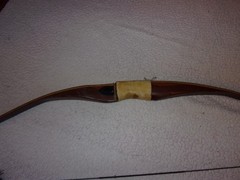 Vintage Custom Made Wood Left Hand Long Bow