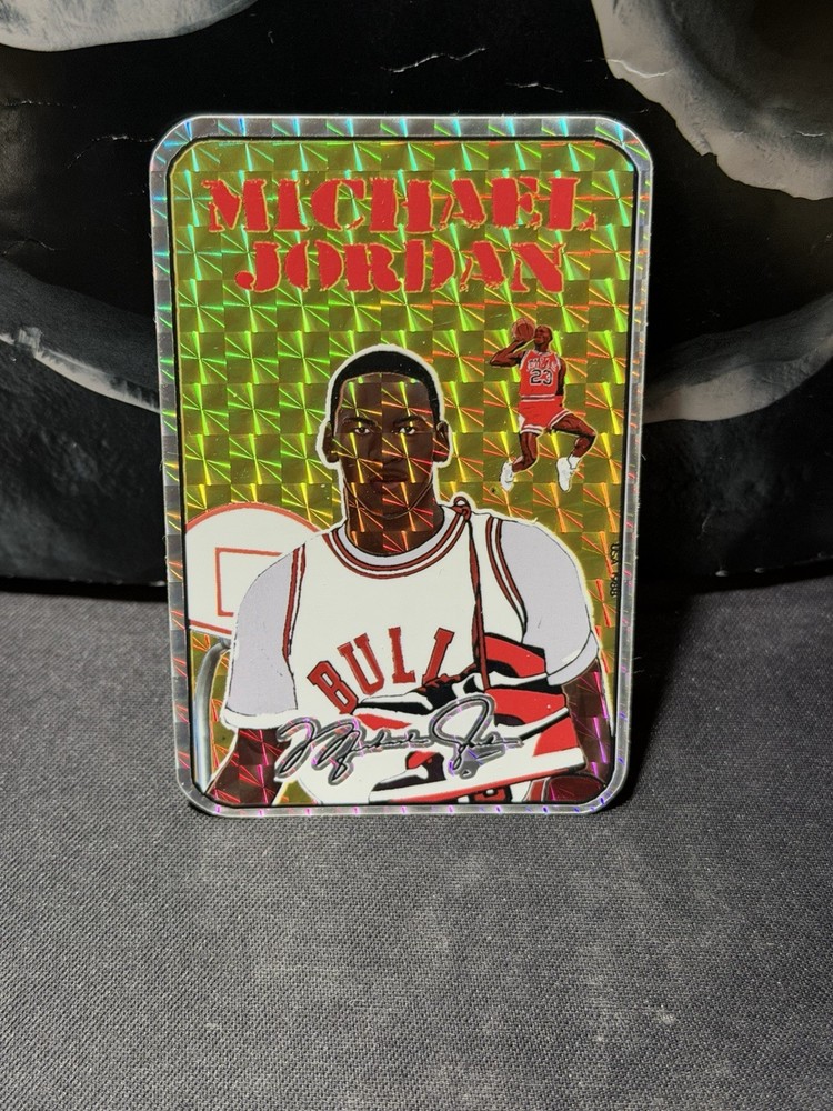 1988 USA to present Michael Jordan Gold Prism Jewel Vending Machine Sticker