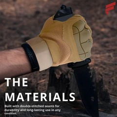 Fingerless Gloves – Men & Women, Breathable & Impact-Resistant Half-Finger Gl…