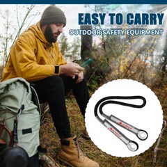 27KN Prusik Cord Pre-Sewn Loop Rescue Safety Rope for Rock Climbing Arborist