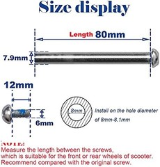 M8x26mm Screws for 2-3-4-Wheel Kid Scoote Replacement Micro Mini Foldable Kick S