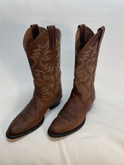 Ariat Cowboy Boots Heritage R Toe Western Brown Leather Men’s 8.5D Style 34730